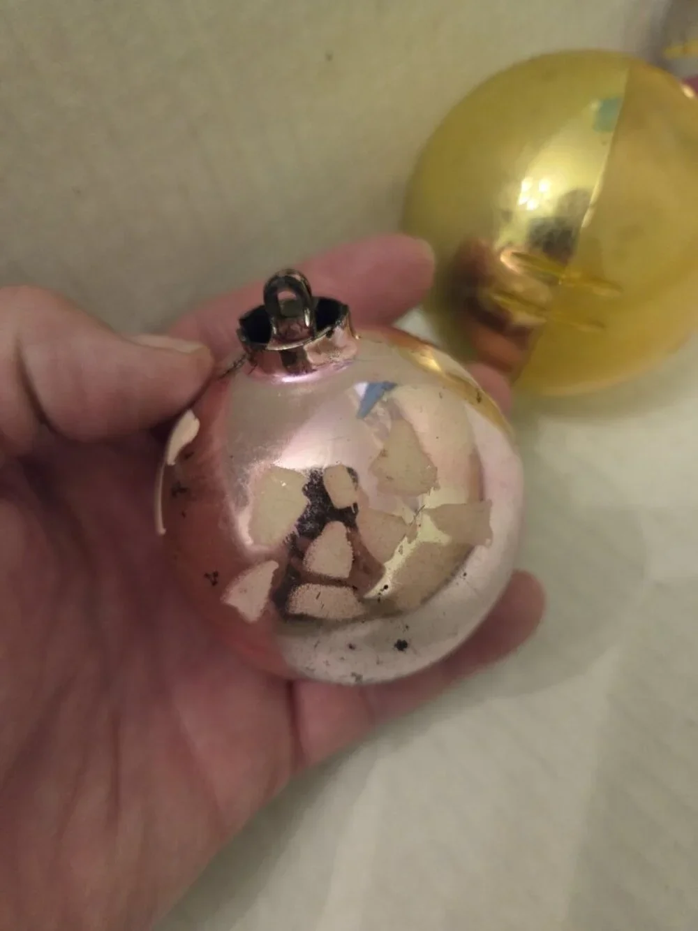 Vintage Plastic Christmas Ornaments Unbreakable Bradford Jewel Bright Set 5